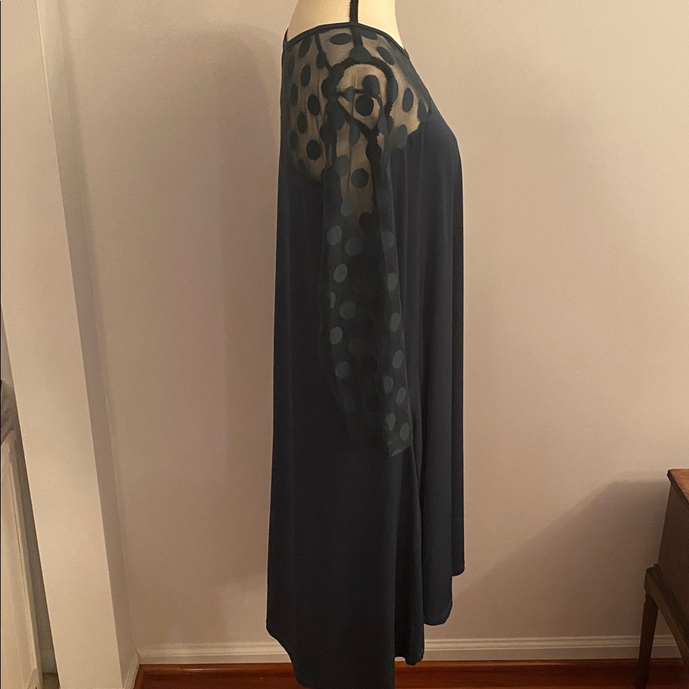 Nina Leonard NWT hi/ low dot dress size XL - Picture 4 of 9